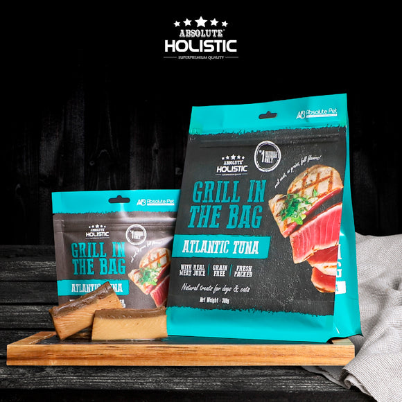 Absolute Holistic Grill In The Bag Natural Dog & Cat Treats - Atlantic Tuna (2 sizes)