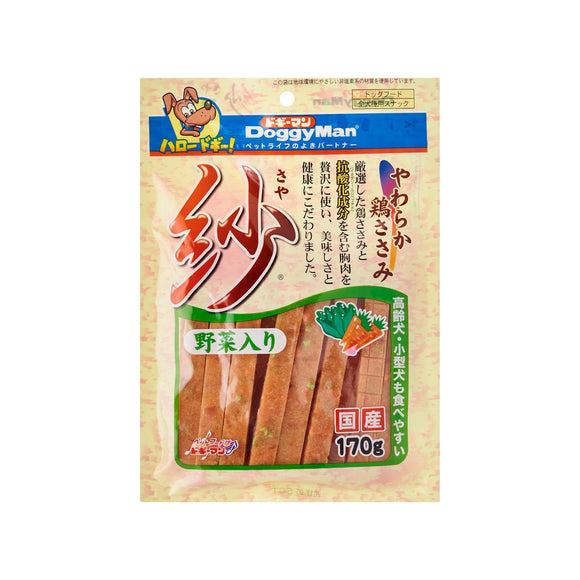 [DM-80070] DoggyMan Soft Sasami Sticks with Vegetable for Dogs (170g)