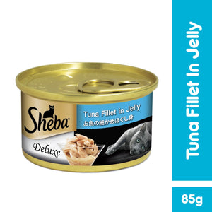 [1carton=24cans] Sheba Tuna Fillet Wet Canned Food for Cats (85g)