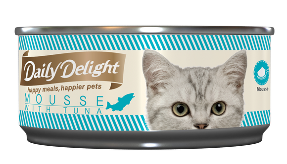 [1carton=24cans] Daily Delight Mousse with Tuna (80g)
