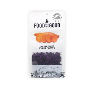 Food for the Good Freeze Dried Purple Sweet Potato Treats for Dogs & Cats (100g)