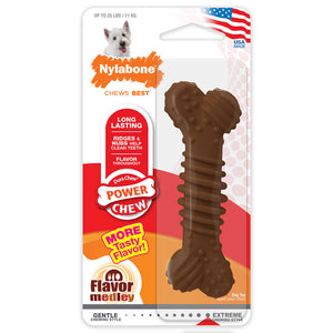 Nylabone Power Chew Textured Dog Bone Chew Toy (2 sizes)