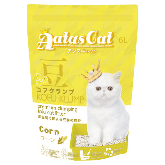 Aatas Cat Kofu Klump Tofu Cat Litter Corn (6L)