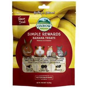 [O412] Oxbow Simple Reward Banana Treats (30g)