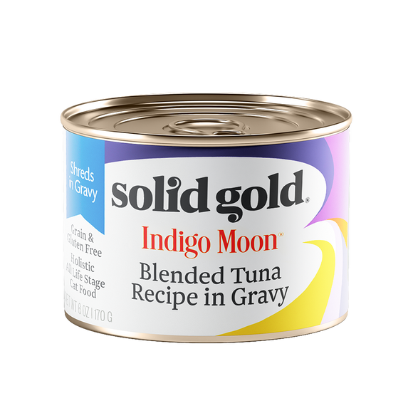 [SG-00054] Solid Gold Indigo Moon Blended Tuna Recipe in Gravy (6oz)