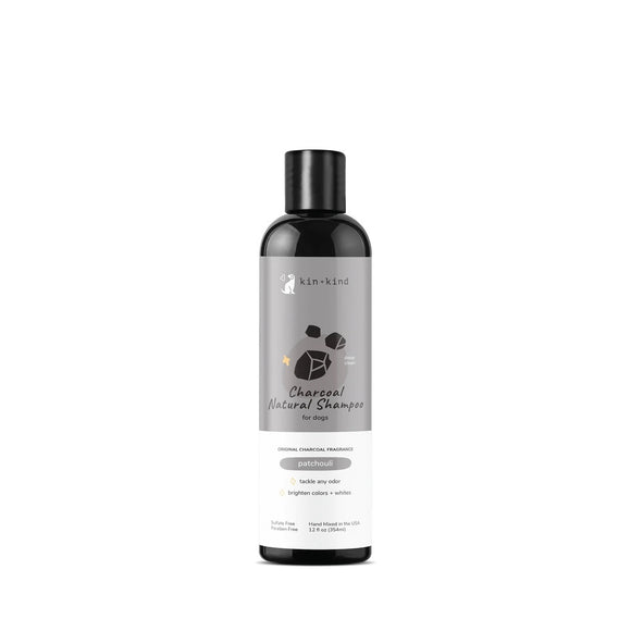 Kin+Kind Charcoal Natural Shampoo - Patchouli for Dogs & Cats (12 fl.oz)