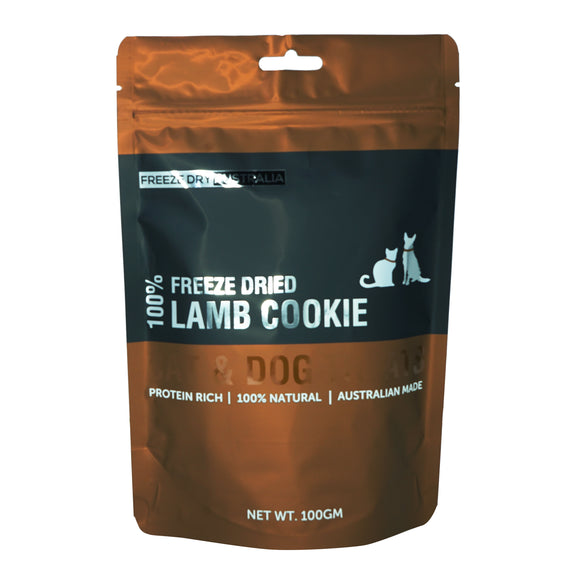 Freeze Dry Australia Freeze-Dried Lamb Cookies for Dogs & Cats (100g)