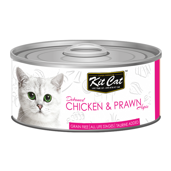 [1carton] Kit Cat Topper Series Canned Food (Chicken & Prawn) 80g x 24cans