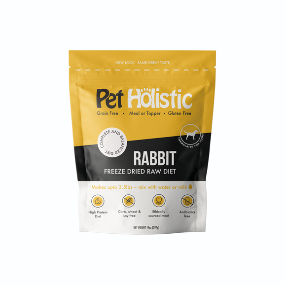 Pet Holistic Freeze Dried Canine Rabbit Meal (14oz)