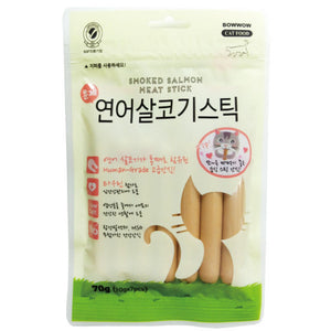 [BW2027] Bow Wow Smoked Salmon Meat Stick Treats for Cats (70g)