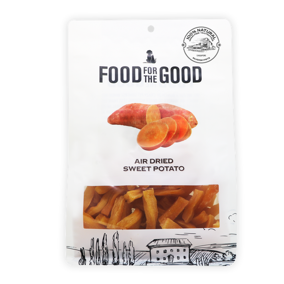 Food for the Good Air Dried Sweet Potato for Treats Dogs & Cats (600g)