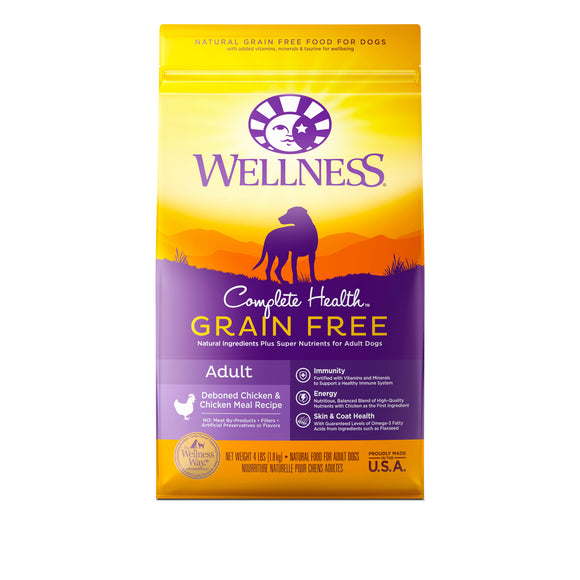 Wellness Complete Health Grain Free Deboned Chicken & Chicken Meal for Adult Dog (2 sizes)