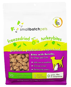 [Bundle of 2] Smallbatch Freeze-Dried TurkeyBites Treats for Dogs (7oz)