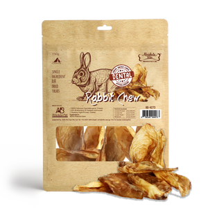 Absolute Bites Air-Dried Rabbit Chew Treats for Dogs & Cats (2 sizes)