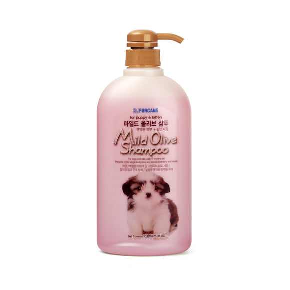 Forcans Mild Olive Shampoo for Puppies & Kitten (2 sizes)