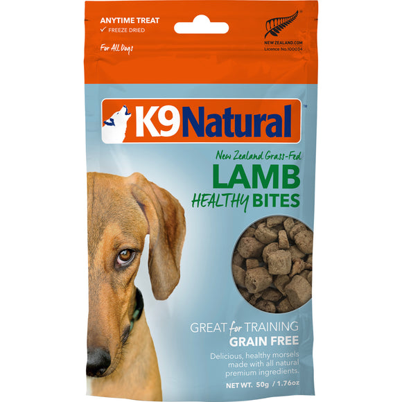 K9 Natural Freeze-Dried Healthy Bites Lamb Treats for Dogs (50g)