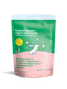 Because Animals Pumpkin Noochies+ Organic Dog Cookies Treats (227g)