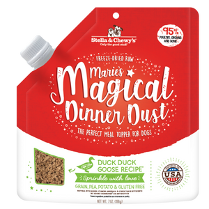 Stella & Chewy’s Marie’s Magical Dinner Dust Meal Toppers for Dogs (Cage-Free Duck) 7oz
