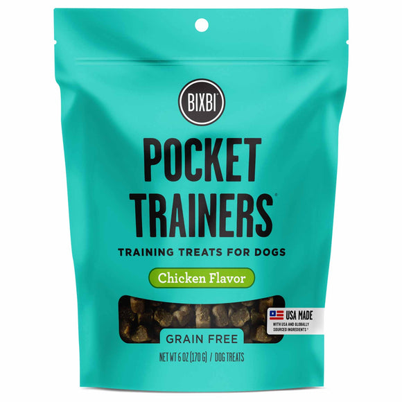Bixbi Pocket Trainers Grain Free Soft & Chewy Dog Training Treats (Chicken) 170g