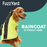 FuzzYard Osaka Raincoat for Dogs (Yellow) 7 sizes