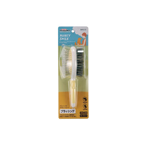 [DM-83851] DoggyMan Honey Smile Double Sided Pin & Bristle Brush for Cats & Dogs