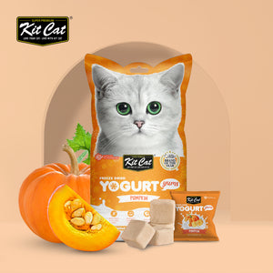 Kit Cat Freeze Dried Yogurt Yums Cat Treat - Pumpkin (10pcs)