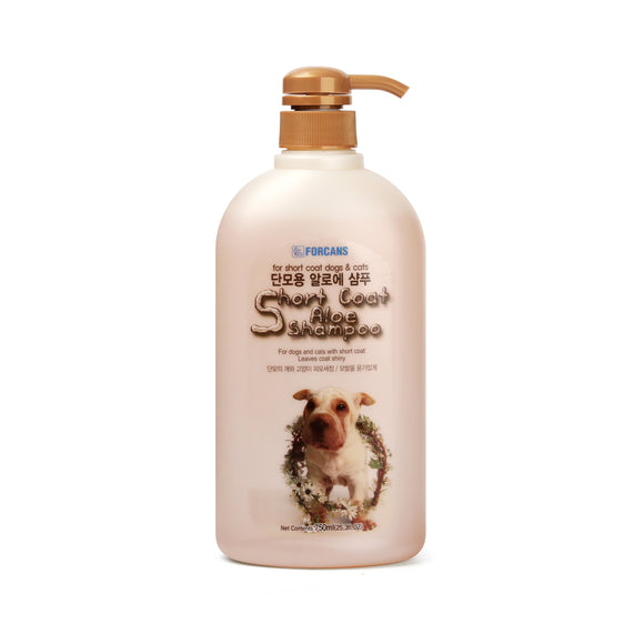 Forcans Short Coat Aloe Shampoo for Dogs & Cats (2 sizes)