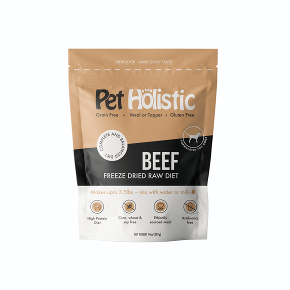 Pet Holistic Freeze Dried Canine Beef Meal (14oz)