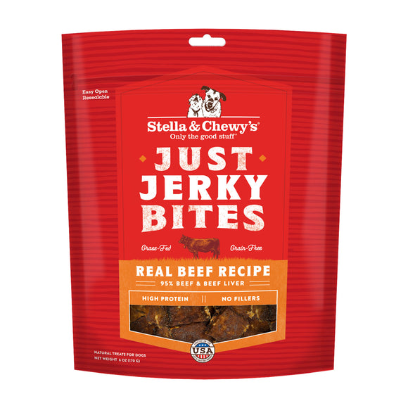 [SC-JJ-B6] Stella & Chewy’s Just Jerky Bites Beef Treats for Dogs (6oz)