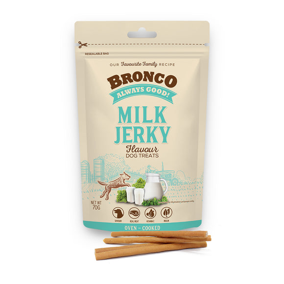 [3FOR$8.90] Bronco Oven-Cooked Milk Jerky Treats for Dogs (70g)