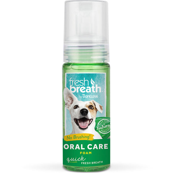 Tropiclean Fresh Breath Oral Care Foam for Pet (133ml)