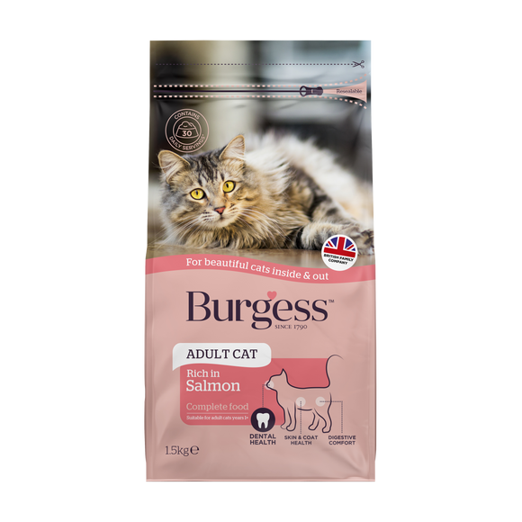 Burgess Scottish Salmon for Adult Cats (1.5kg)