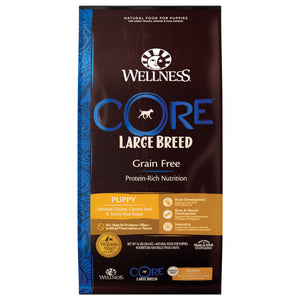 [WN-CORELBPUP24] Wellness Core Grain Free Large Breed (Puppy) (Deboned Chicken, Chicken Meal & Turkey Meal) Dry Food for Dogs (24lb)