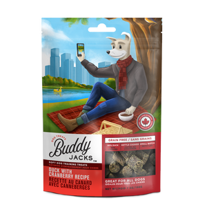 Canadian Jerky Buddy Jack's Soft Dog Training Treats - Duck with Cranberry Recipe Treats for Dogs (	7oz / 198g)