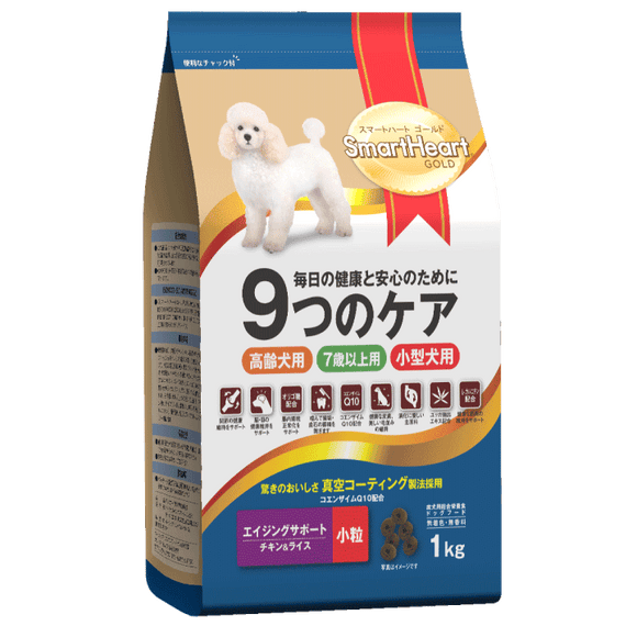 Smartheart Gold 9Cares Small Breed Senior 7+ Dry Food for Dogs (1kg)