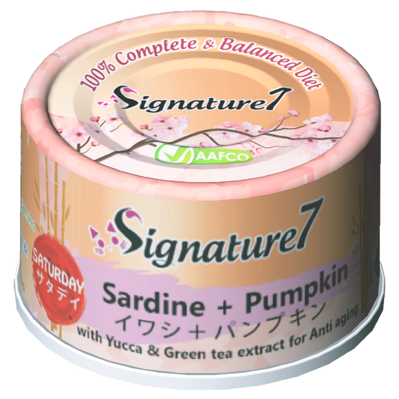 Signature 7 SATURDAY Sardine + Pumpkin Wet Food for Cats (70g)