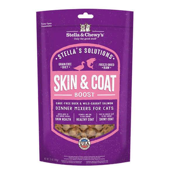 Stella & Chewy’s Stella’s Solutions Dinner Mixer for Cats (Skin & Coat Boost) 7.5oz