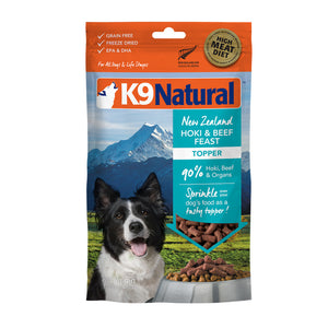 K9 Natural Freeze-Dried Hoki & Beef Feast Topper for Dogs (100g)