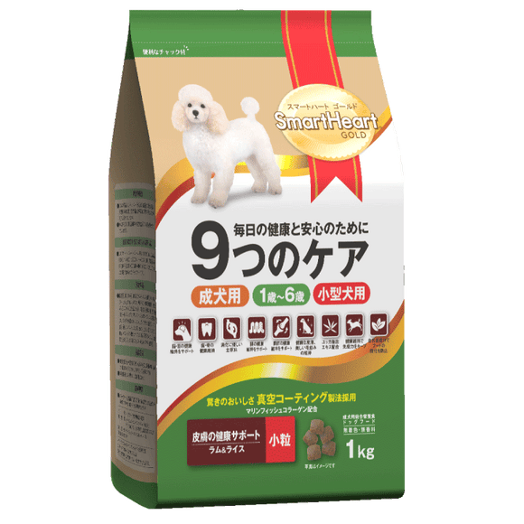 Smartheart Gold 9Cares Small Breed Lamb & Rice Dry Food for Dogs (1kg)