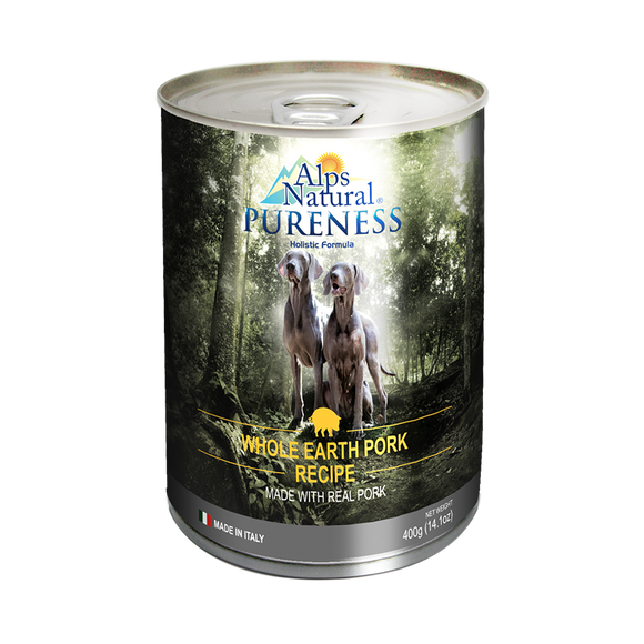 [ALP1272] Alps Natural Pureness Whole Earth Pork Canned Food for Dogs (400g)