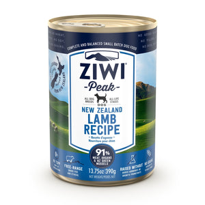 ZIWI® Peak Wet Canned Food Lamb Recipe for Dogs (390g)