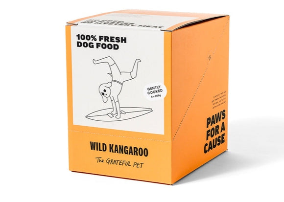 The Grateful Pet Gently Cooked Wild Kangaroo Dog Food (8 x 250g)