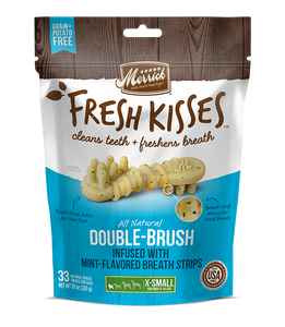 [MR-66040] [30% OFF] Merrick Fresh Kisses infused with Mint-Flavored Breath Strips (XS Dog, 5-15lbs) (20pcs/pkt)