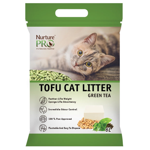 NurturePro Green Tea Tofu Cat Litter (6L/pack)