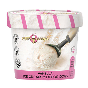 Puppy Scoops Freezerless Ice Cream Mix for Dogs (Vanilla) 2 sizes