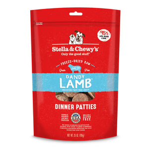 Stella & Chewy’s Dandy Lamb Freeze-Dried Raw Dinner Patties (25oz)