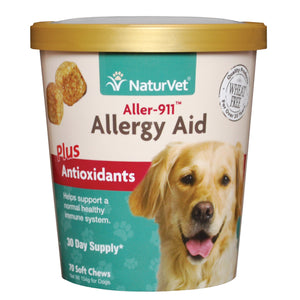 NaturVet Aller-911 Allergy Aid Plus Antioxidants Soft Chew (70ct/5.4oz/154g)