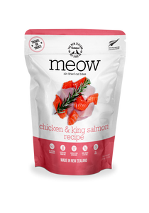 NZ Natural MEOW Air Dried Chicken & King Salmon Bites Treats for Cats (100g)