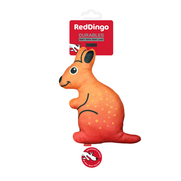 Red Dingo Durables Kangaroo Squeaky Toy