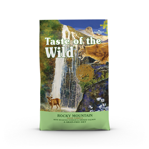 Taste of the Wild Rocky Mountain Feline Recipe with Roasted Venison & Smoked Salmon Dry Food for Cats (3 sizes)
